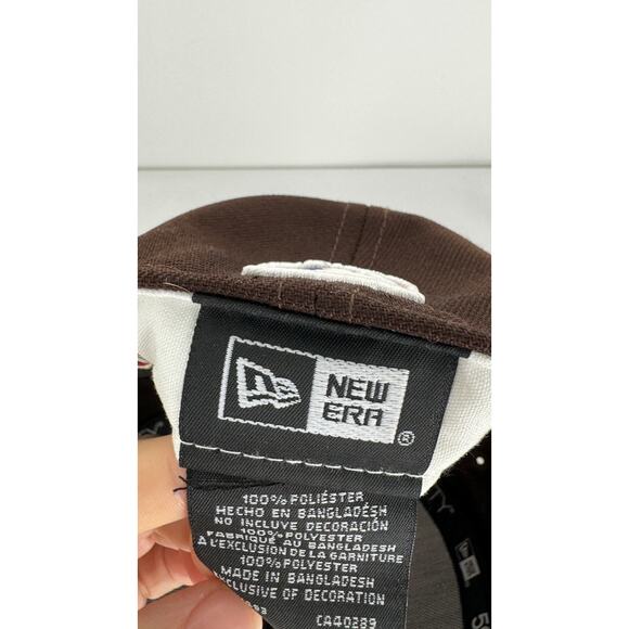 New Era X Billion Creation Mens 59FIFTY San Diego Padres Fitted Hat Brown 7 5/8 - Picture 12 of 14